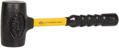 NUPLA - 3 Lb Head 2-3/8" Face Nonmarring Hammer - 12" OAL, Fiberglass Handle - Caliber Tooling