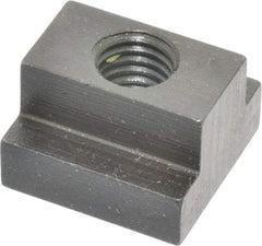 Gibraltar - 1/2-13 Blind Tapped T Slot Nut - 5/8" Slot Width, 1-1/8 x 3/8" Base Width x Height, 1-1/8 x 3/4" OAL x Height - Caliber Tooling