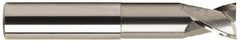 OSG - 1", 2 Flute, Single End, Solid Carbide, 0.09" Corner Radius End Mill - 6" OAL, 30° Helix, Right Hand Flute, 1" LOC, Right Hand Cut, 3-3/8" Extended Reach - Caliber Tooling