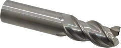 OSG - 1", 2" LOC, 1" Shank Diam, 5" OAL, 3 Flute, Solid Carbide Square End Mill - Single End, Uncoated, Spiral Flute, 45° Helix, Centercutting, Right Hand Cut, Right Hand Flute, Series 2042 - Caliber Tooling