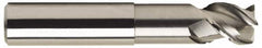 OSG - 1", 3 Flute, Single End, Solid Carbide, 0.09" Corner Radius End Mill - 6" OAL, 45° Helix, Right Hand Flute, 1" LOC, Right Hand Cut, 3-3/8" Extended Reach - Caliber Tooling