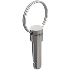 ‎1/2″ Pin Diameter, 1-3/4″ Grip Length, Heavy Duty Marine Hitch Detent Pin Kwik-Lok Pin, Stainless Steel