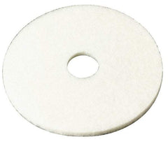 3M - Spray Buffing Pad - 18" Machine, White Pad, Polyester - Caliber Tooling