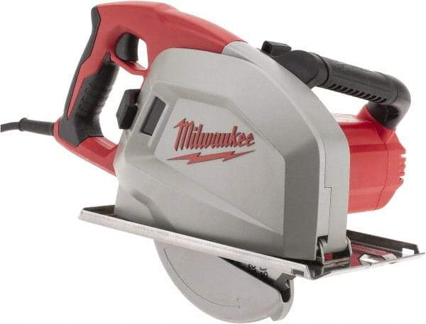 Milwaukee Tool - 13 Amps, 8" Blade Diam, 3,700 RPM, Electric Circular Saw - 120 Volts, 1.75 hp, 15' Cord Length, 5/8" Arbor Hole, Right Blade - Caliber Tooling