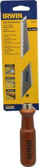 Irwin - 6-1/2" High Carbon Steel Blade Drywall Saw - Hardwood Handle, Round, 12-13/16" OAL - Caliber Tooling