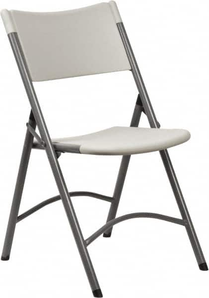 NPS - 18" Wide x 16-5/8" Deep x 32" High, Molded Resin Folding Chair - Gray - Caliber Tooling