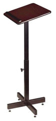 Oklahoma Sound - Mahogany Portable Lectern - 16" Deep x 20" Wide x 30-44" High - Caliber Tooling