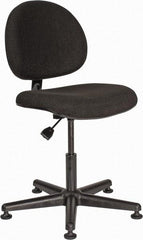 Bevco - Adjustable Chair - 18" Wide x 18" Deep, Olefin Seat, Black - Caliber Tooling