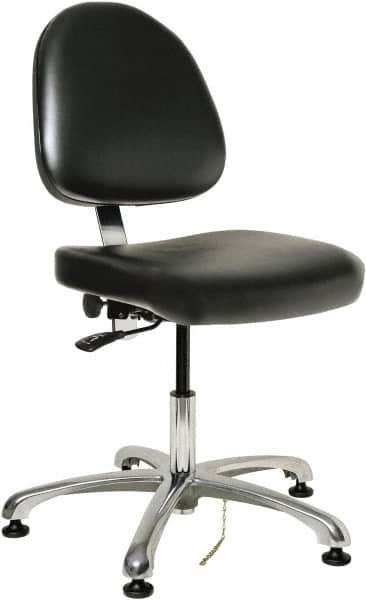 Bevco - Adjustable Chair - 20" Wide x 18" Deep, Vinyl Seat, Black - Caliber Tooling