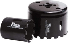 M.K. MORSE - 2-9/16" Diam, 1-15/16" Cutting Depth, Hole Saw - Carbide Grit Saw, Gulleted Edge - Caliber Tooling