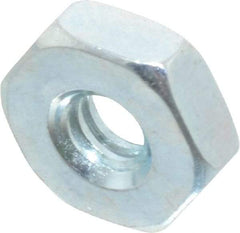 Value Collection - #6-32 UNC Steel Right Hand Hex Nut - 5/16" Across Flats, 7/64" High, Zinc-Plated Finish - Caliber Tooling