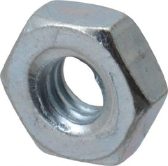 Value Collection - #8-32 UNC Steel Right Hand Hex Nut - 11/32" Across Flats, 1/8" High, Zinc-Plated Finish - Caliber Tooling