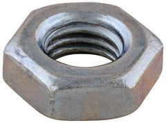 Value Collection - #12-24 UNC Steel Right Hand Machine Screw Hex Nut - 7/16" Across Flats, 5/32" High, Zinc-Plated Finish - Caliber Tooling