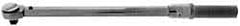 Apex - 1/4" Drive, 30 to 150 In/Lb, Click Type Torque Wrench - 1 Ft/Lb Graduation, 9-1/2" OAL - Caliber Tooling