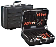 Platt - 14" Wide x 7" High, Clamshell Hard Case - Black, Polyethylene - Caliber Tooling