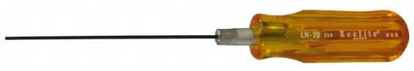 Xcelite - 0.05" Standard Hex Driver - 4" Bade Length, Standard Handle, 6-5/8" OAL - Caliber Tooling