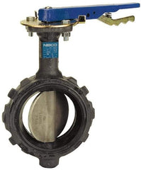 NIBCO - 6" Pipe, Wafer Butterfly Valve - Lever Handle, Ductile Iron Body, EPDM Seat, 250 WOG, Stainless Steel (CF8M) Disc, Stainless Steel Stem - Caliber Tooling