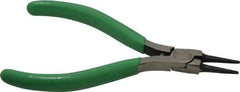 Xcelite - 4-1/2" OAL, 7/8" Jaw Length x 7/16" Jaw Width, Long Nose Side Cutting Round Nose Pliers - Standard Jaw, Standard Head, ESD Cushion Handles, with Spring - Caliber Tooling