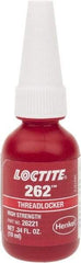 Loctite - 10 mL Bottle, Red, High Strength Liquid Threadlocker - Series 262, 24 hr Full Cure Time, Hand Tool, Heat Removal - Caliber Tooling