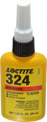 Loctite - 50 mL Bottle Structural Adhesive - 5 min Working Time, 3,000 to 3,600 psi Shear Strength, Series 324 - Caliber Tooling