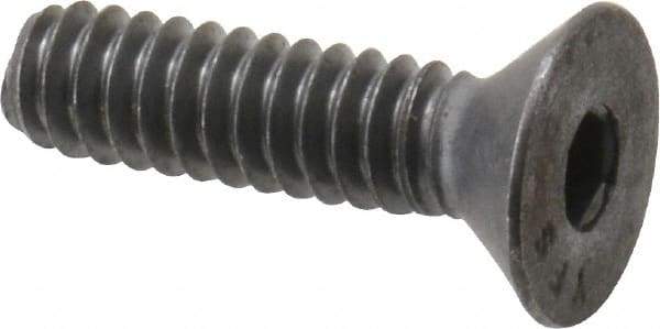 Value Collection - #10-24 UNC Hex Socket Drive, Flat Screw - Alloy Steel, Black Oxide Finish, 3/4" OAL - Caliber Tooling