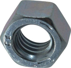 Value Collection - 3/8-16 UNC Steel Right Hand Hex Nut - 9/16" Across Flats, 21/64" High, Zinc-Plated Finish - Caliber Tooling