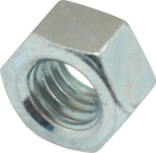 Value Collection - 1/2-13 UNC Steel Right Hand Hex Nut - 3/4" Across Flats, 7/16" High, Zinc-Plated Finish - Caliber Tooling