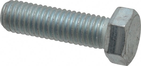 Hex Head Cap Screw: 1/2-13 x 1-3/4″, Grade 5 Steel, Zinc-Plated Fully Threaded