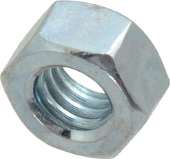 Value Collection - 5/16-18 UNC Steel Right Hand Hex Nut - 1/2" Across Flats, 17/64" High, Zinc-Plated Finish - Caliber Tooling