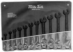 Martin Tools - 14 Piece, 3/8 to 1-1/4" Combination Wrench Set - Caliber Tooling