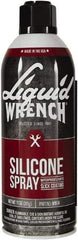 Liquid Wrench - 15 oz Aerosol Silicone Lubricant - Clear Yellow - Caliber Tooling