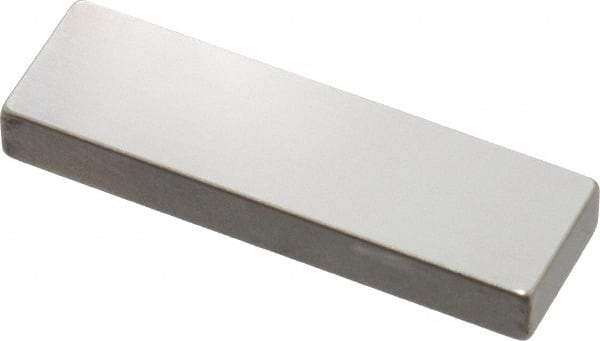 Mitutoyo - 0.144" Rectangular Steel Gage Block - Accuracy Grade AS-1, Includes Certificate of Inspection - Caliber Tooling