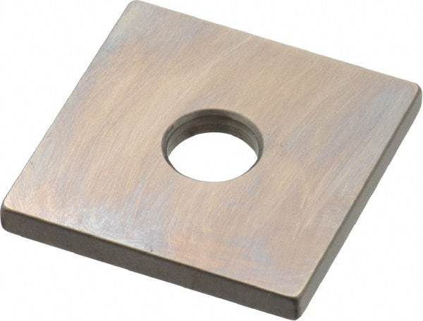 Mitutoyo - 0.105" Square Steel Gage Block - Accuracy Grade 0, Includes Certificate of Inspection - Caliber Tooling