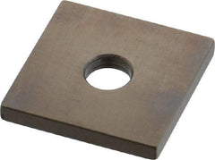 Mitutoyo - 0.122" Square Steel Gage Block - Accuracy Grade 0, Includes Certificate of Inspection - Caliber Tooling