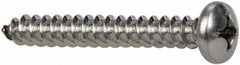 Value Collection - #14 Pan Head Phillips Sheet Metal Screw - Stainless Steel, 2" Length Under Head, Grade 316 - Caliber Tooling