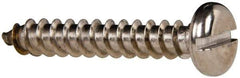 Value Collection - #14 Pan Head Slotted Sheet Metal Screw - Stainless Steel, 1-1/2" Length Under Head, Grade 316 - Caliber Tooling