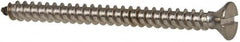 Value Collection - #8 Flat Head Slotted Sheet Metal Screw - Stainless Steel, 2" OAL, Grade 316 - Caliber Tooling