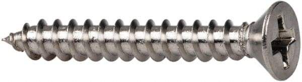 Value Collection - #10 Flat Head Phillips Sheet Metal Screw - Stainless Steel, 2" OAL, Grade 316 - Caliber Tooling