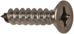 Value Collection - #12 Flat Head Phillips Sheet Metal Screw - Stainless Steel, 1" OAL, Grade 316 - Caliber Tooling