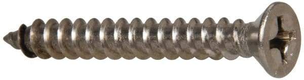 Value Collection - #14 Flat Head Phillips Sheet Metal Screw - Stainless Steel, 2" OAL, Grade 316 - Caliber Tooling