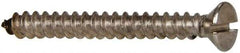 Value Collection - #8 Oval Head Slotted Sheet Metal Screw - Stainless Steel, 1-1/2" OAL, Grade 316 - Caliber Tooling