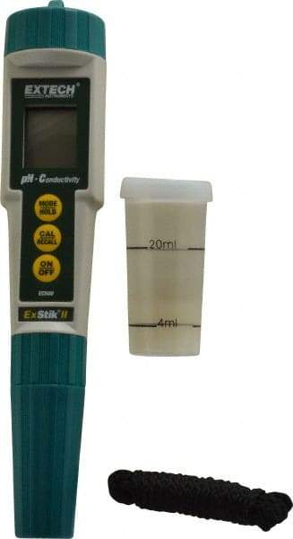 Extech - 0 to 14 pH, pH/Conductivity Meter - Conductivity Probe, Accurate up to 2% - Caliber Tooling