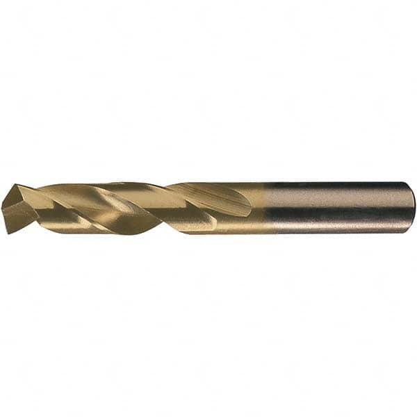 Screw Machine Length Drill Bit: 0.4219″ Dia, 135 °, Cobalt Coated, Right Hand Cut, Spiral Flute, Straight-Cylindrical Shank, Series 559