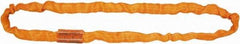 Lift-All - 25' Long x 4-7/8" Wide, 125,000 Lb Basket Capacity, Nylon, Aramid Web Sling - 100,000 Lb Choker Capacity, 3" Diam Chain, Orange - Caliber Tooling