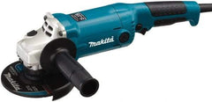 Makita - 5" Wheel Diam, 11,000 RPM, Corded Angle & Disc Grinder - 5/8-11 Spindle, 120 Volts, 10.5 Amps - Caliber Tooling