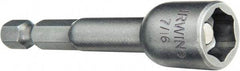 Irwin - 3 Piece, Nutdrivers Handle, Bit Holder - 0.05 to 1/4" Hex, 1/4" Hex Drive - Caliber Tooling