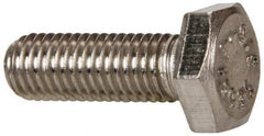 Value Collection - 1/4-28 UNF, 3/4" Length Under Head Hex Head Cap Screw - Fully Threaded, Grade 316 Stainless Steel, Uncoated, 7/16" Hex - Caliber Tooling