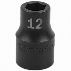 SK - Impact Socket - 1/2"DR 12MM IMPACT SOCKET - Caliber Tooling