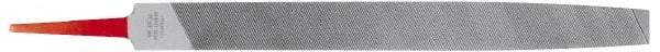 Simonds File - 10" Long, Smooth Cut, Flat American-Pattern File - Double Cut, Tang - Caliber Tooling