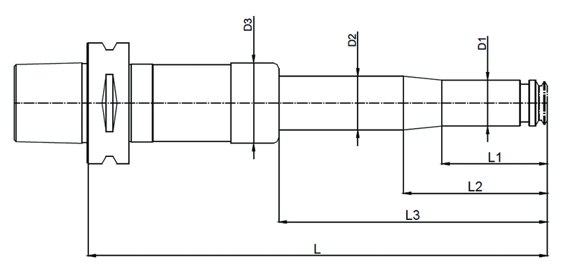 C5 x ER25 x 055 CAPTO Collet Holder - Caliber Tooling